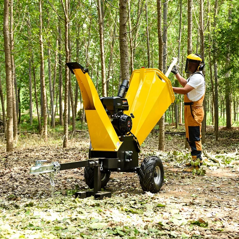 420cc 15hp Gas Powered Wood Chipper  steelmates