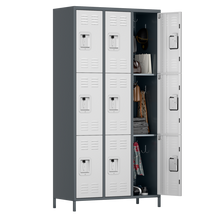 9-Door Storage Locker Combination Steel Cabinet