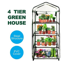 Mini Greenhouse PVC Cover 4 Tiers Garden Storage steelmates
