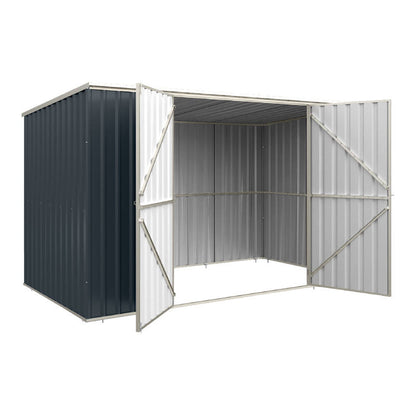 3.39m x 1.72m Garden Shed Grey FORT6 New Model