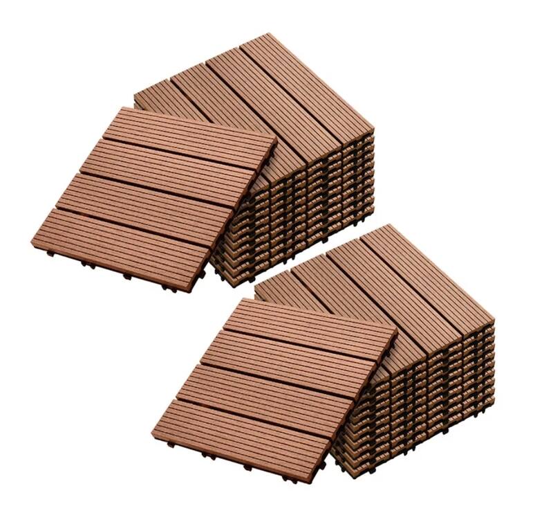 DIY Decking Tiles Redwood 300*300*20 - Pack of 10