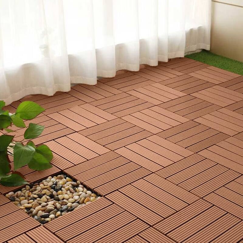 DIY Decking Tiles Redwood 300*300*20 - Pack of 10
