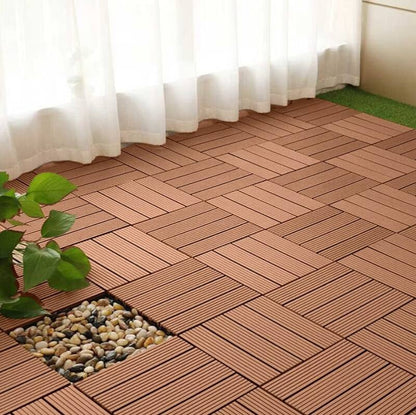 DIY Decking Tiles Redwood 300*300*20 - Pack of 10