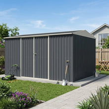 4.2m x 2.55m Garden Shed The Ranch Grey