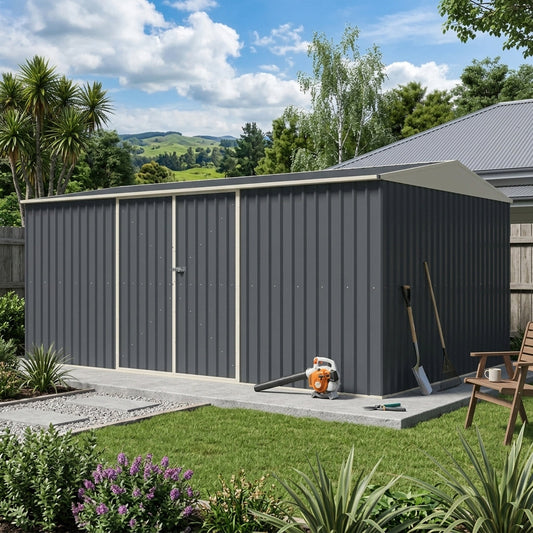 5.02m x 3.37m Garden Shed The Mothership Big Garden Sheds Steelmates