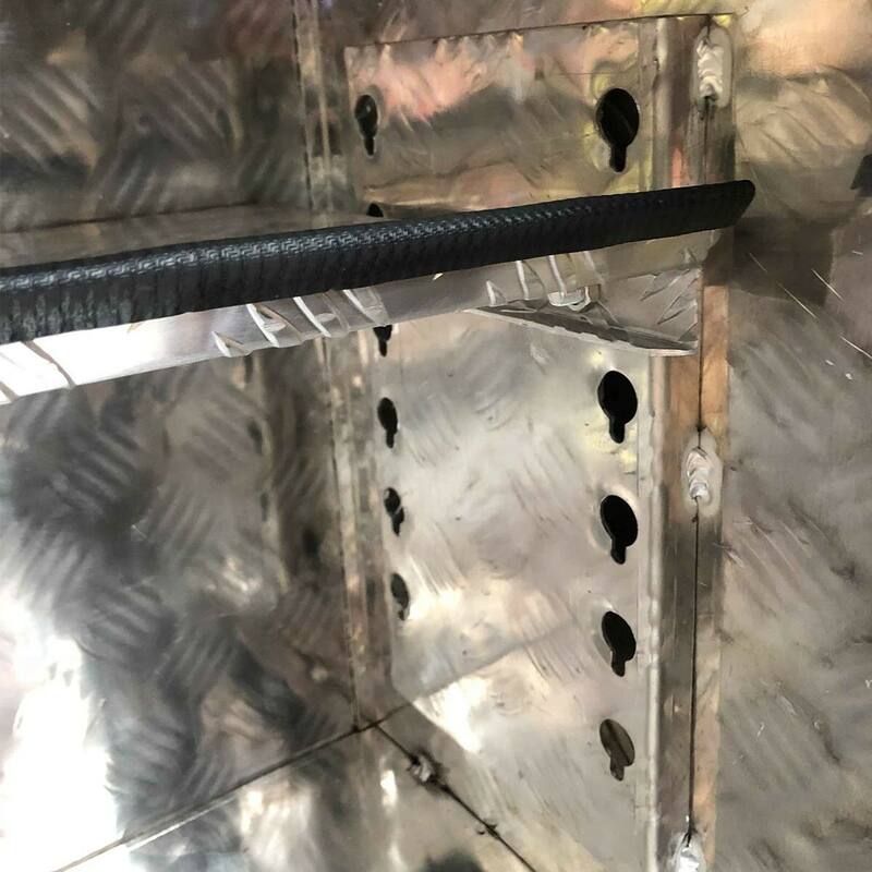 Aluminium Ute Tool Box 2.5mm 1200x500x800mm Full Side Opening Vehicle Storage