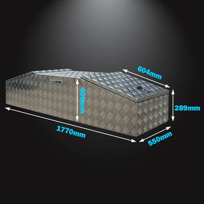 Ultra Tools Aluminium Gullwing Tool Box + 1.5mm Under Tray Side Tool Box