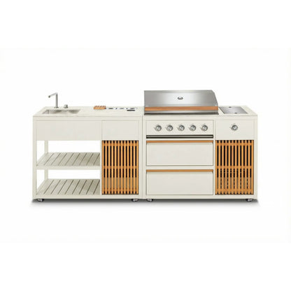 Outdoor Kitchen 2-in-1 Gas Grill & Sink Configuration  Steelmates