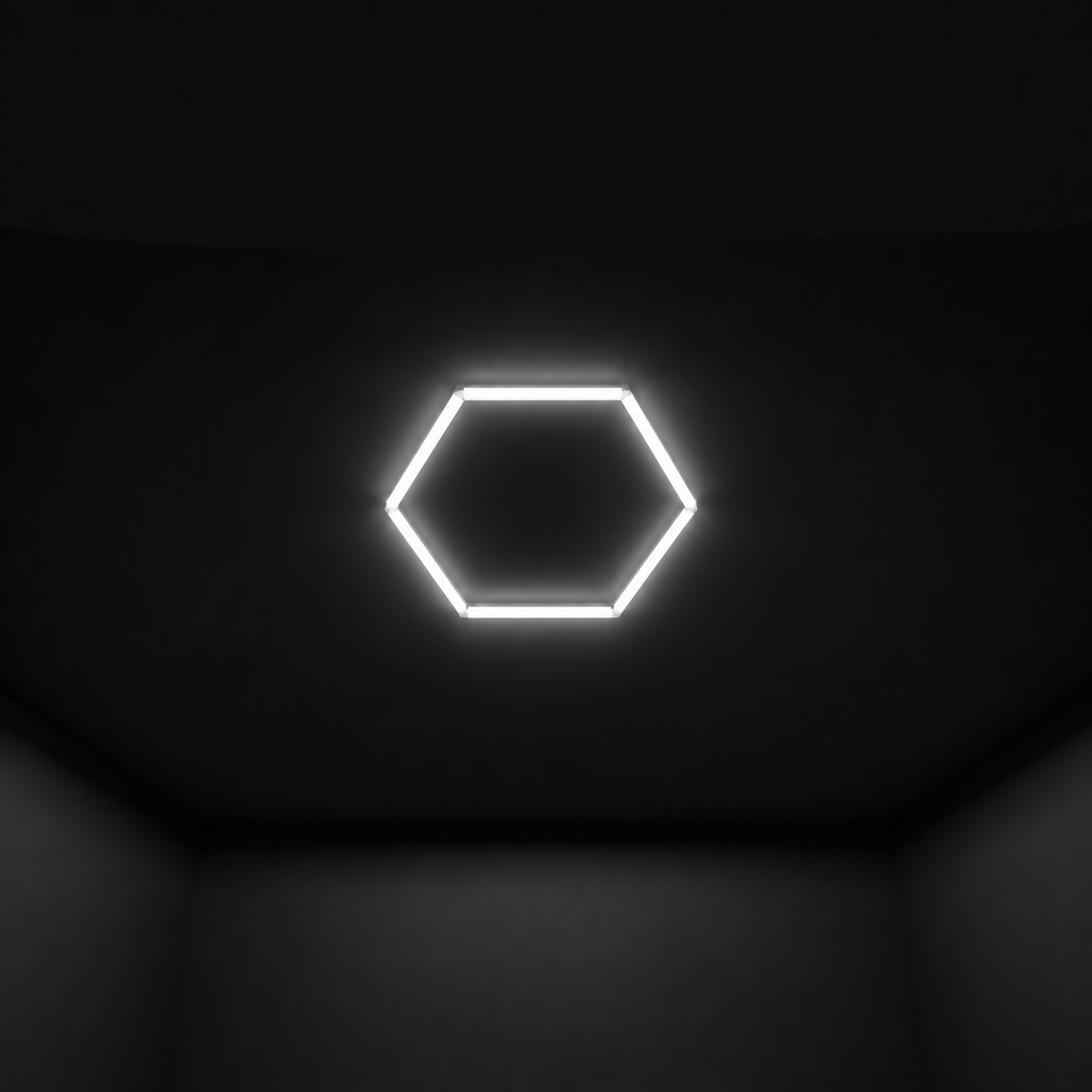 Wall Mount and Office Hexagon LED Light 840 x 960 mm - 1  Grid System  steelmates