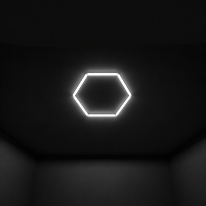 Wall Mount and Office Hexagon LED Light 840 x 960 mm - 1  Grid System  steelmates