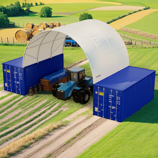 20FT Steel Structure Container Dome Shelter - 6m Length  steelmates