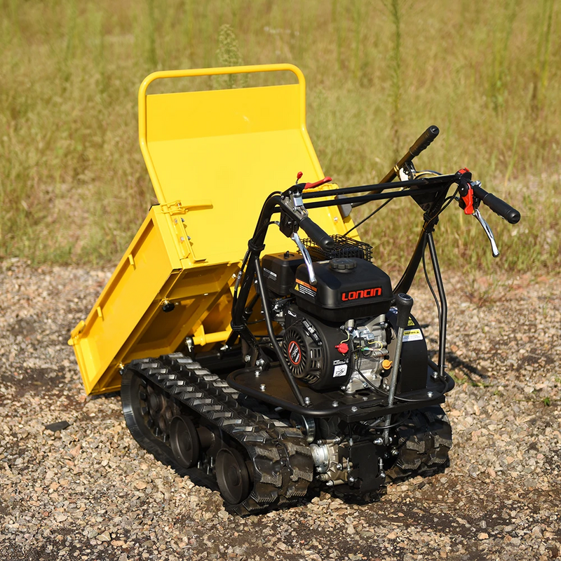 300KG Load Capacity power wheel barrow Mini Track Dumper