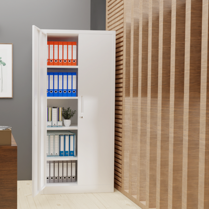 2-door steel office filing Storage Cabinet with Recessed Handle