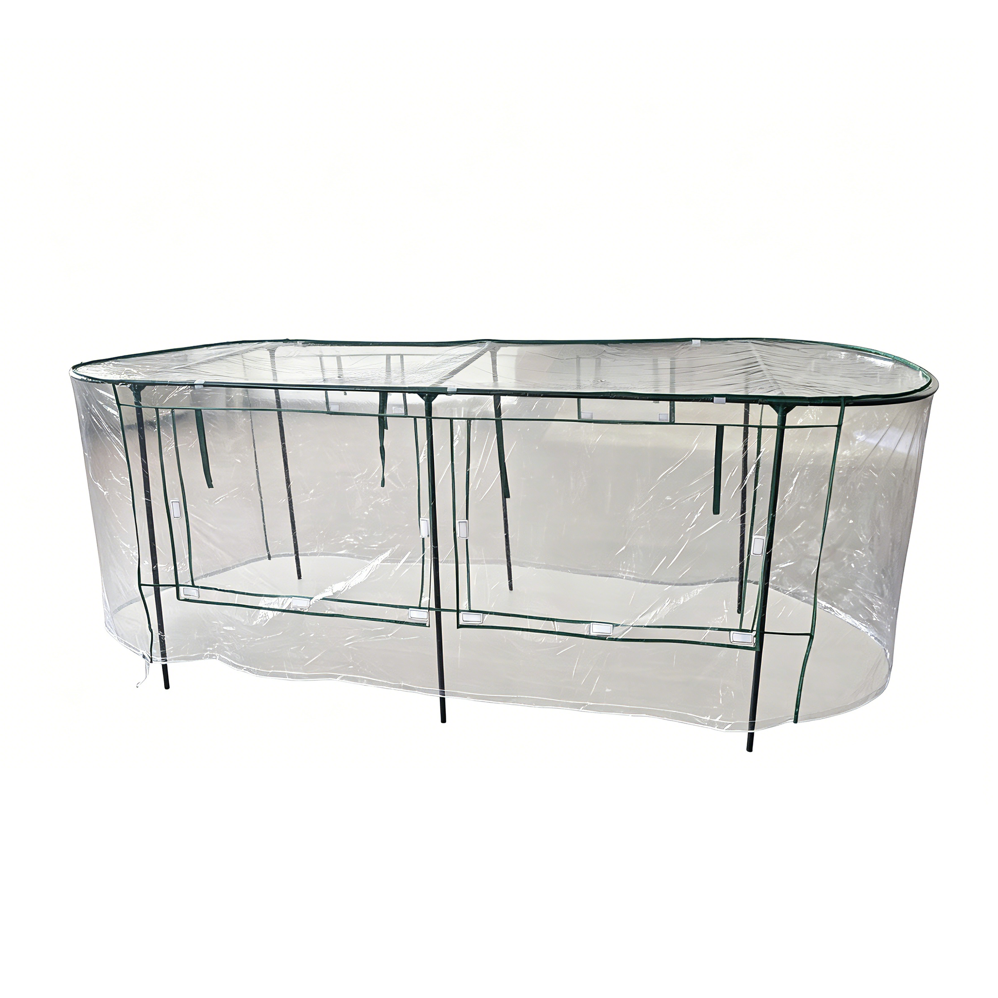 LARGE COVER FOR ALUMINUM-COATED ZINC SHEET GARDEN BED  247x79x97CM  steelmates