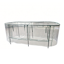 LARGE COVER FOR ALUMINUM-COATED ZINC SHEET GARDEN BED  247x79x97CM  steelmates