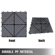 Interlocking Garage Floor Tiles 40x40x1.8 cm Deck Tile Black