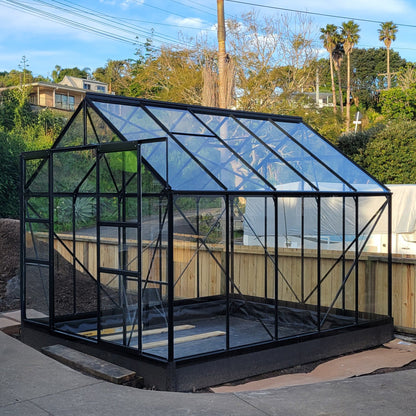 Glasshouse 4mm toughened glass 2570 x 3830 x 2320mm  steelmates