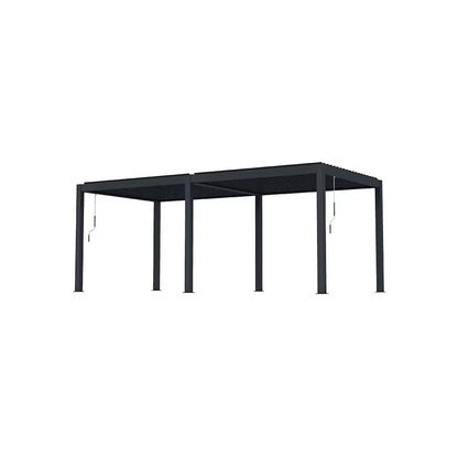 6000 L x 3000 W x 2500 H Louvred Pergola Louvre Roof Dark Grey