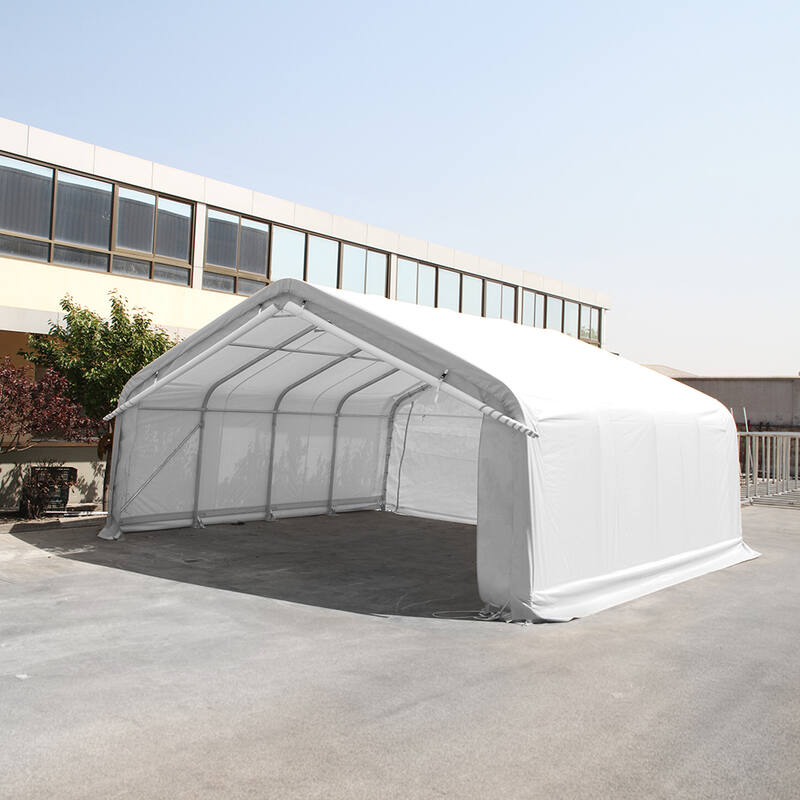 Double Canopy Carport Heavy Duty Tent Garage 6M x6M