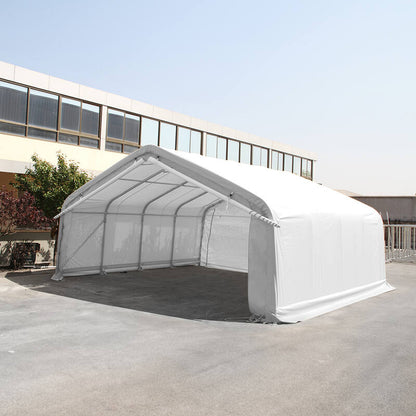 Double Canopy Carport Heavy Duty Tent Garage 6M x6M