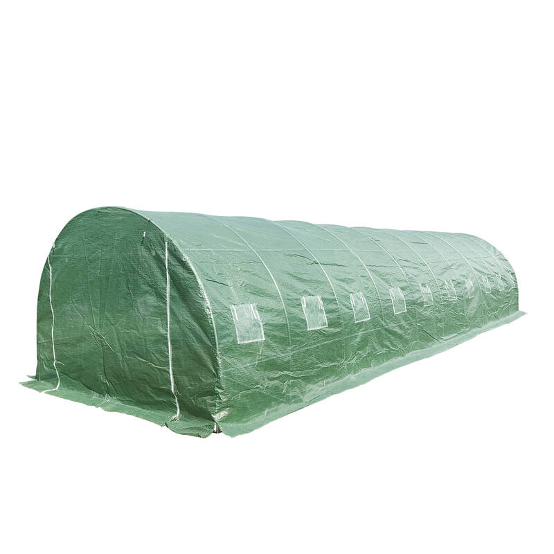 10m x 3m x 2m Strong Tunnel Greenhouses Galvanised Frame