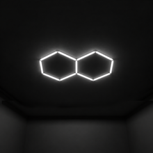 Wall Mount and Office Hexagon LED Light 960x 1680 mm - 2 Grid System  Steelmates