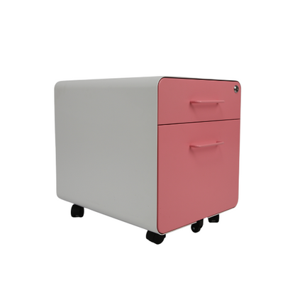 2 Drawers Mobile Metal Filing Cabinet/ Garage Storage Cabinet