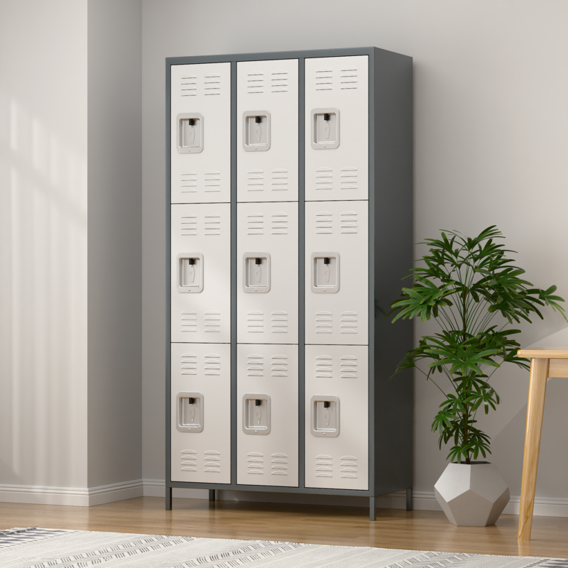 9-Door Storage Locker Combination Steel Cabinet