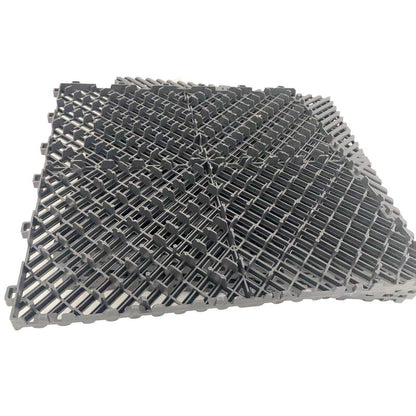 Interlocking Garage Floor Tiles 40x40x1.8 cm Deck Tile Grey