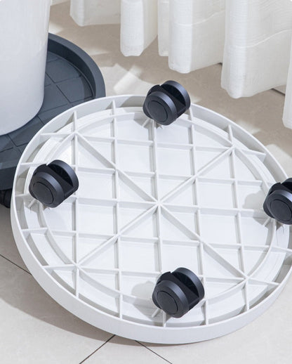 Movable Plant Pot Tray with Wheels & Water Catcher Base  Steelmates