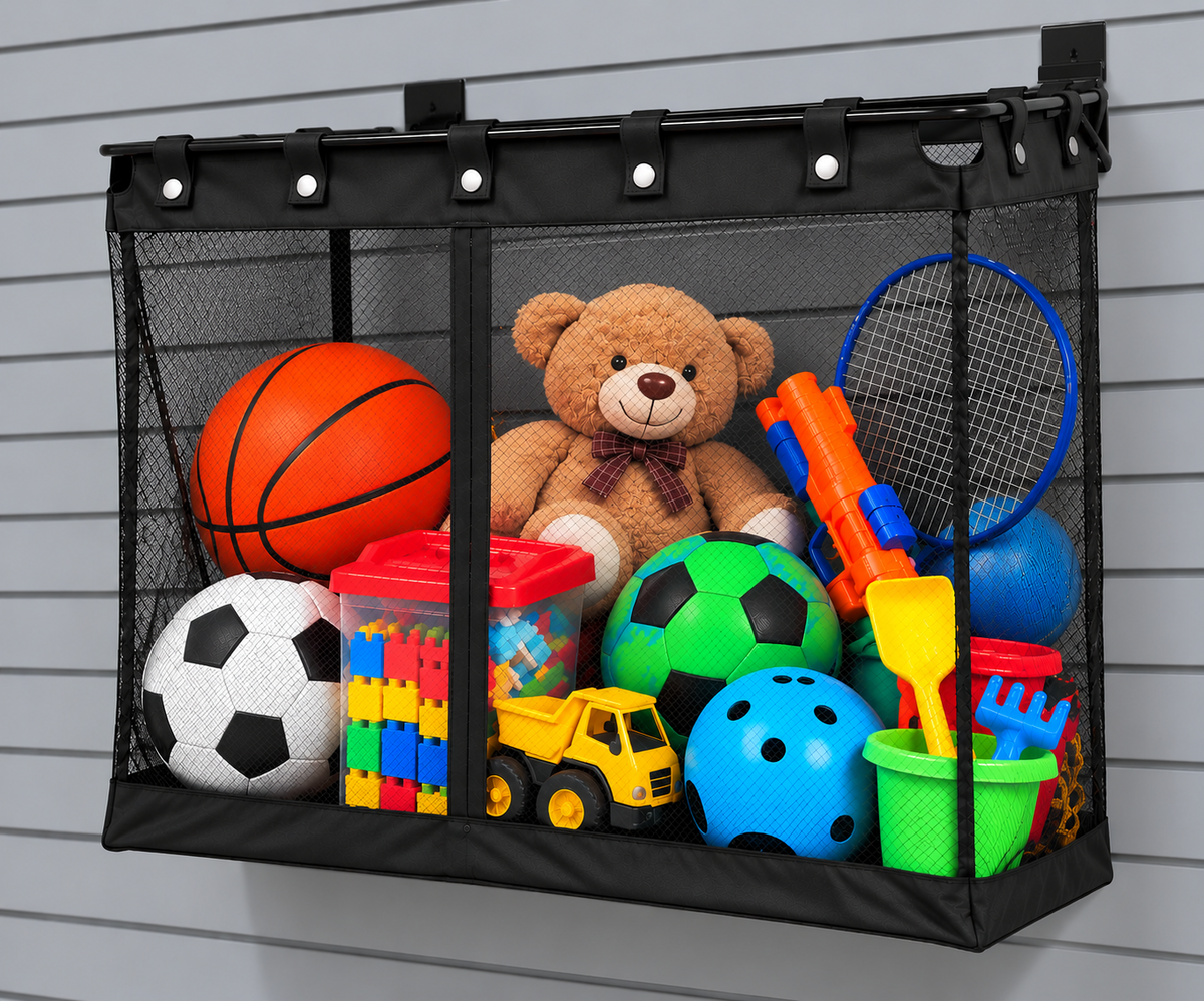 Deep Mesh Basket 75×45×70cm – Black  Steelmates