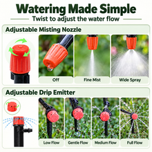 40M PVC Drip Irrigation System Kit Automatic Garden Watering & Misting Cooling Set  Steelmates