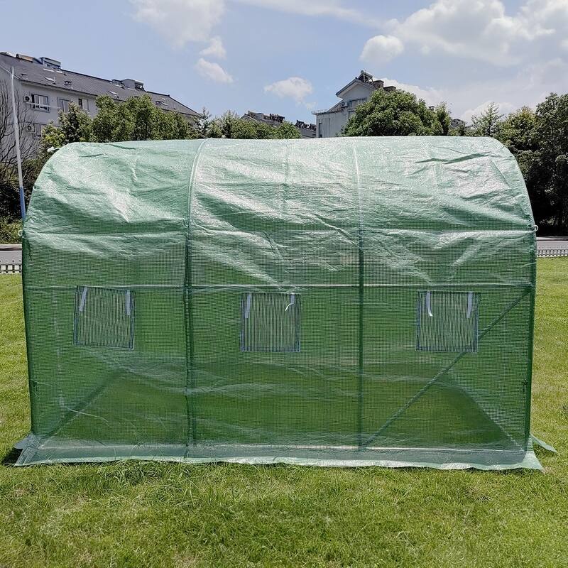 3m x 2m x 2m Tunnel Greenhouses Strong Galvanised Frame