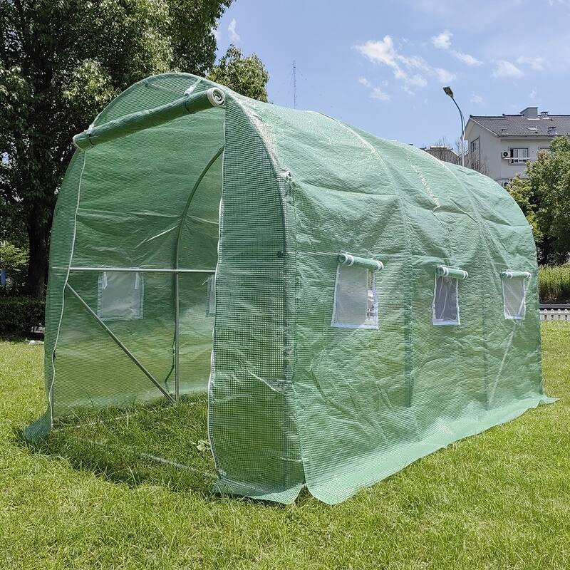 3m x 2m x 2m Tunnel Greenhouses Strong Galvanised Frame