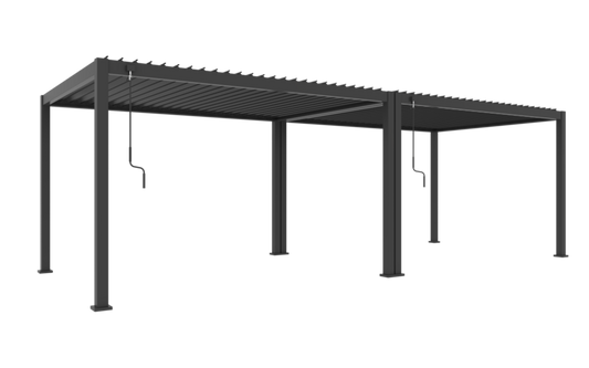Freestanding Manual Louver Pergola 3×7×2.5m