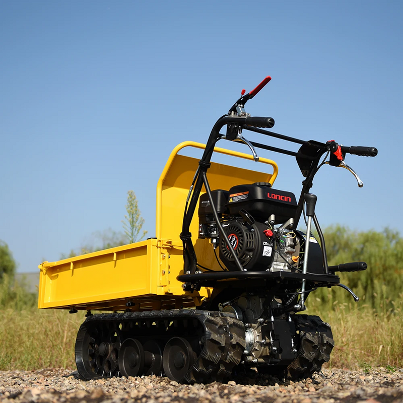 300KG Load Capacity power wheel barrow Mini Track Dumper