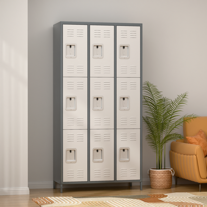 9-Door Storage Locker Combination Steel Cabinet