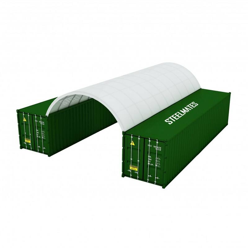 40FT Steel Structure Container Dome Shelter   - 12m Length