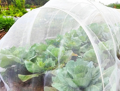 60 Mesh Garden Insect Netting, PE Vegetable Plant Protection Net, Lightweight Pest & Bird Control Mesh  Steelmates