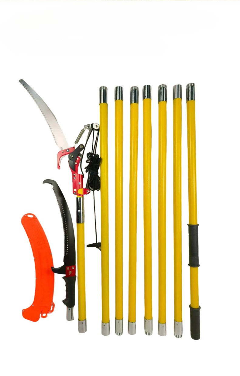 Telescopic High-Branch Pruning Saw – Insulated Fiberglass Handle, SK5 Steel Blade  Steelmates