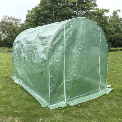 3m x 2m x 2m Tunnel (Side Open) Greenhouses Strong Galvanised Frame