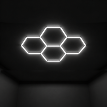 Wall Mount and Office Hexagon LED Light 1680 x 2363 mm - 4 Grid System  Steelmates