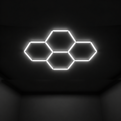 Wall Mount and Office Hexagon LED Light 1680 x 2363 mm - 4 Grid System  Steelmates
