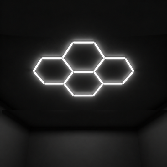 Wall Mount and Office Hexagon LED Light 1680 x 2363 mm - 4 Grid System  Steelmates