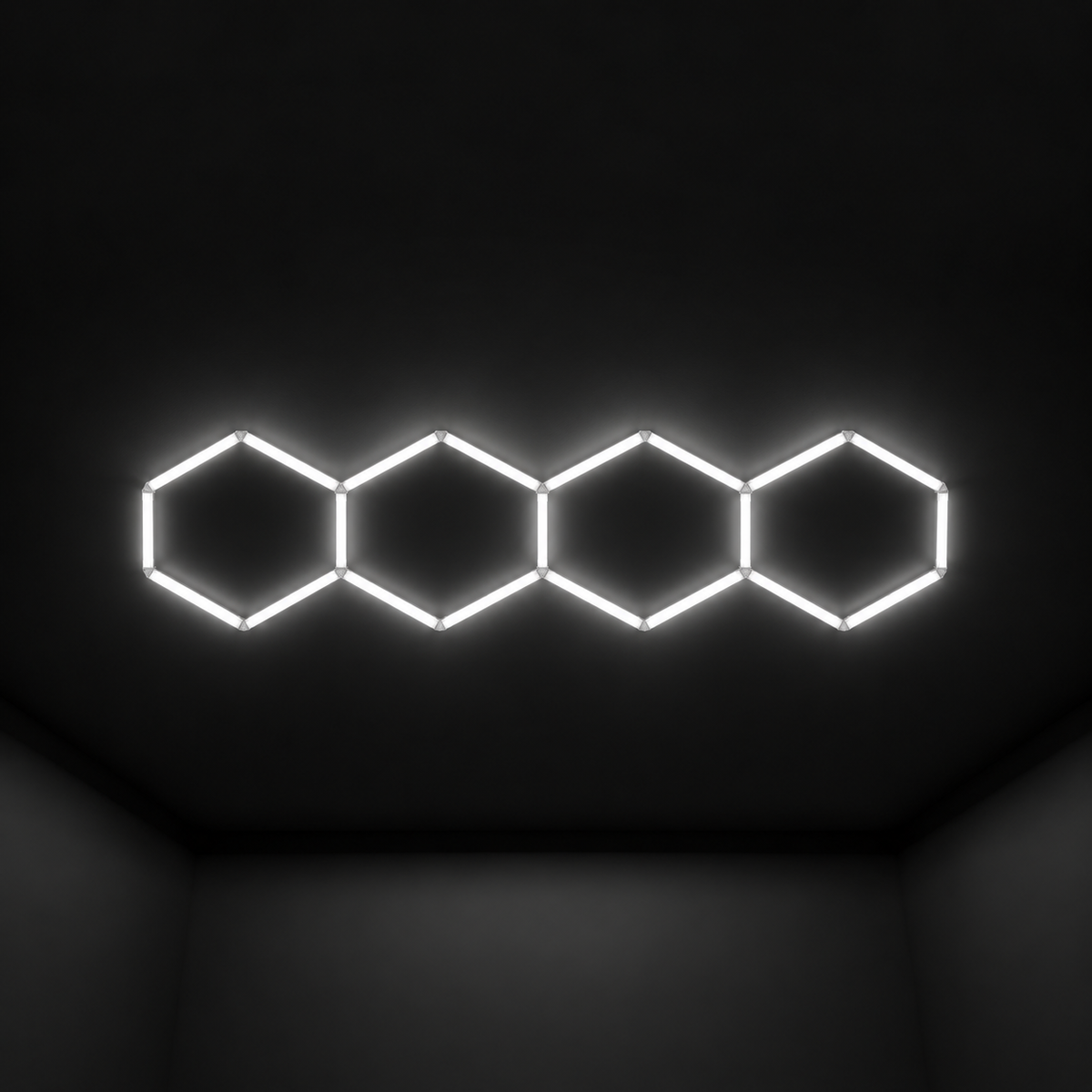 Wall Mount and Office Hexagon LED Light 960 x 3360 mm - 4 Grid System  Steelmates