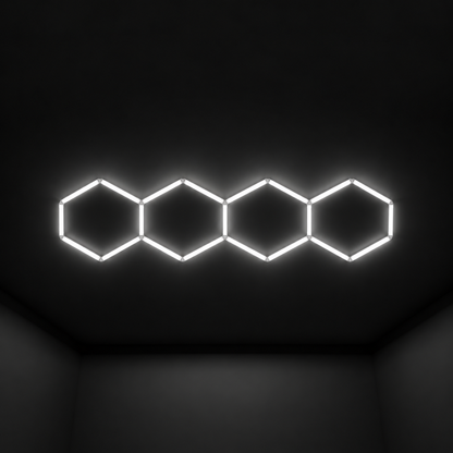 Wall Mount and Office Hexagon LED Light 960 x 3360 mm - 4 Grid System  Steelmates