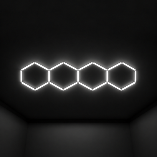 Wall Mount and Office Hexagon LED Light 960 x 3360 mm - 4 Grid System  Steelmates