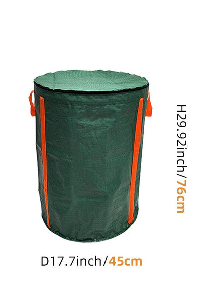 Large 120L Garden Waste Bag with Cover , Thickened Waterproof Leaf Collection Bag  Steelmates