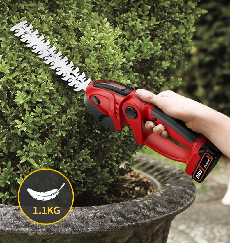 Lightweight Cordless Hedge Trimmer 2-in-1 Grass & Shrub Trimmer  Steelmates