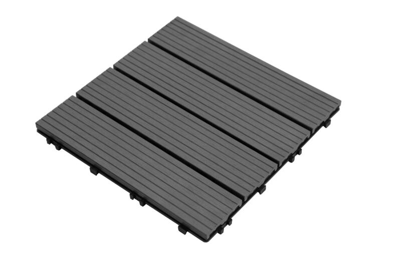 DIY Decking Tiles Black 300*300*20 - Pack of 10